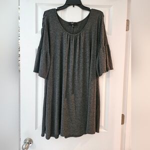 Long grey knit tunic
